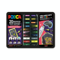 Mallette Groovy Colors 20 Marqueurs Peinture - Posca - Rougier et Plé