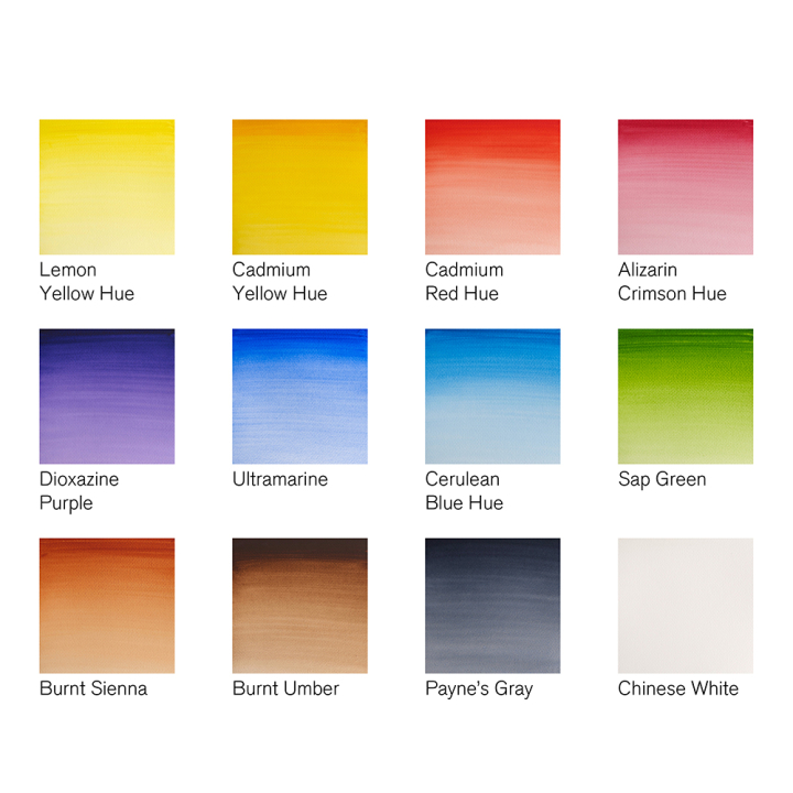 Aquarelle fine Cotman Boite de terrain 12 demi-godets - Winsor & Newton - Rougier et Plé