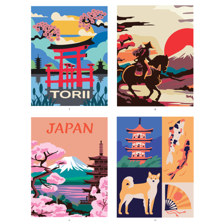 Merveilleux Japon 40 Coloriages mystères - Dessain et Tolra - Rougier et Plé