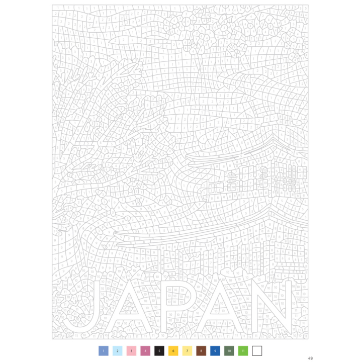 Merveilleux Japon 40 Coloriages mystères - Dessain et Tolra - Rougier et Plé