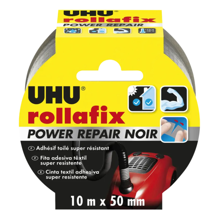 Adhésif toilé Rollafix Ruban Power repair 10 m x 50 mm - Uhu - Rougier et Plé