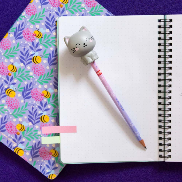 Crayon avec Anti-stress Squeezies Kitty – Legami - Rougier et Plé
