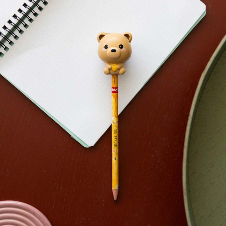 Crayon avec Anti-stress Squeezies Teddy Bear – Legami - Rougier et Plé