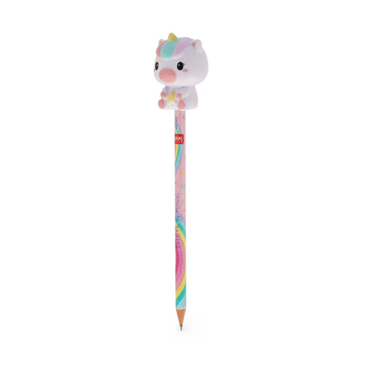 Crayon avec Anti-stress Squeezies Unicorn – Legami - Rougier et Plé