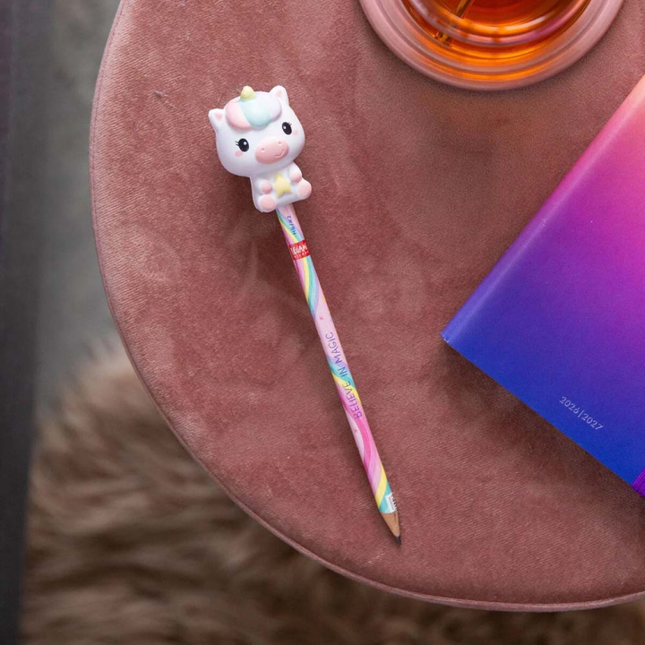 Crayon avec Anti-stress Squeezies Unicorn – Legami - Rougier et Plé