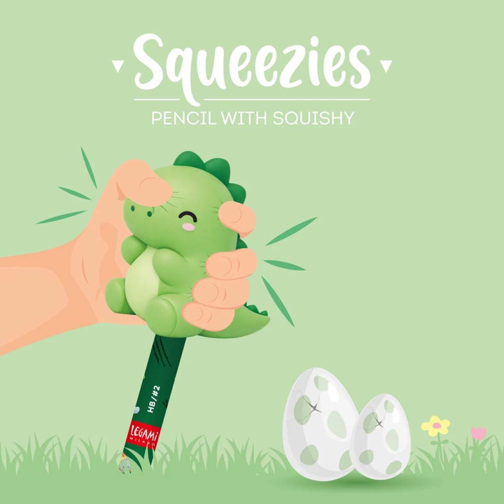 Crayon avec Anti-stress Squeezies Dino – Legami - Rougier et Plé
