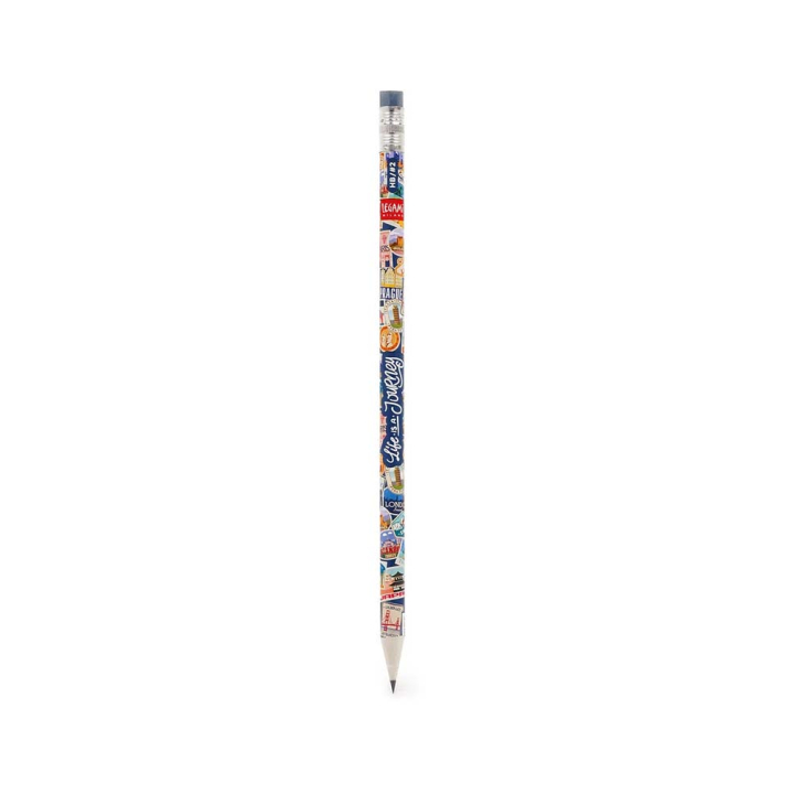 Crayon en Papier Crayon en Papier Recyclé coloré Travel stickers – Legami - Rougier et Plé