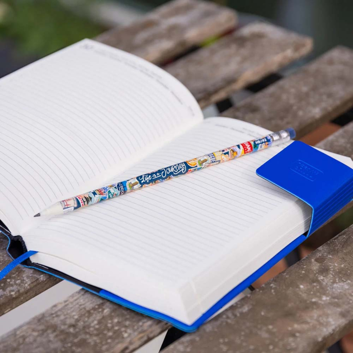 Crayon en Papier Crayon en Papier Recyclé coloré Travel stickers – Legami - Rougier et Plé