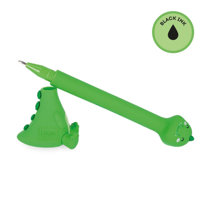 Stylo à Bille avec Base Stand-Ink Ovation Dino – Legami - Rougier et Plé