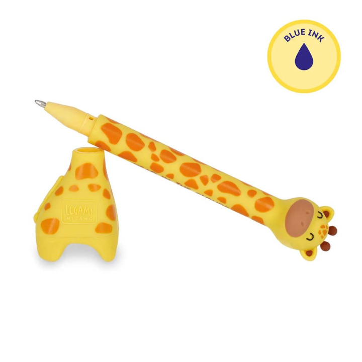 Stylo à Bille avec Base Stand-Ink Ovation Giraffe – Legami - Rougier et Plé