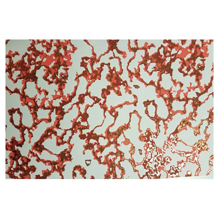 Papier fait main Marbré Blanc, Rouge & Or – 50 x 70 cm - Esprit Papier - Rougier et Plé