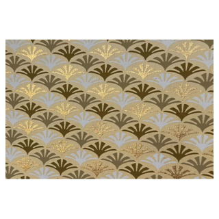 Papier fait main Motifs Beige Foncé et Blanc – 50 x 70 cm - Esprit Papier - Rougier et Plé