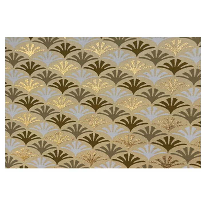 Papier fait main Motifs Beige Foncé et Blanc – 50 x 70 cm - Esprit Papier - Rougier et Plé