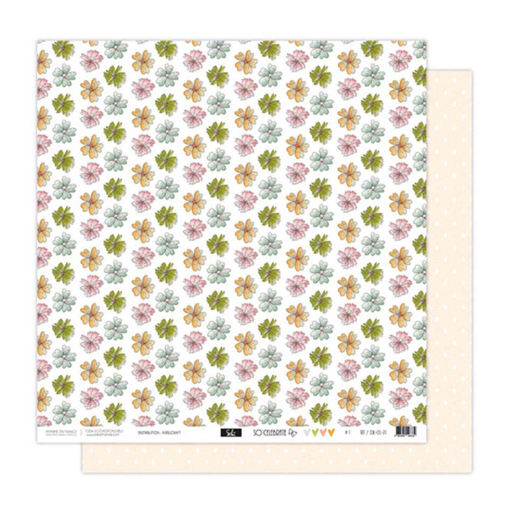 Papier imprimé 30,5 x 31,5 cm 250 g/m² So'Celebrate N°1 - Sokaï - Rougier et Plé