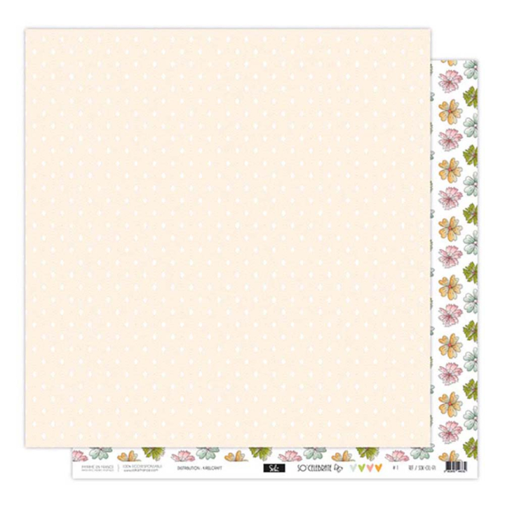 Papier imprimé 30,5 x 31,5 cm 250 g/m² So'Celebrate N°1 - Sokaï - Rougier et Plé