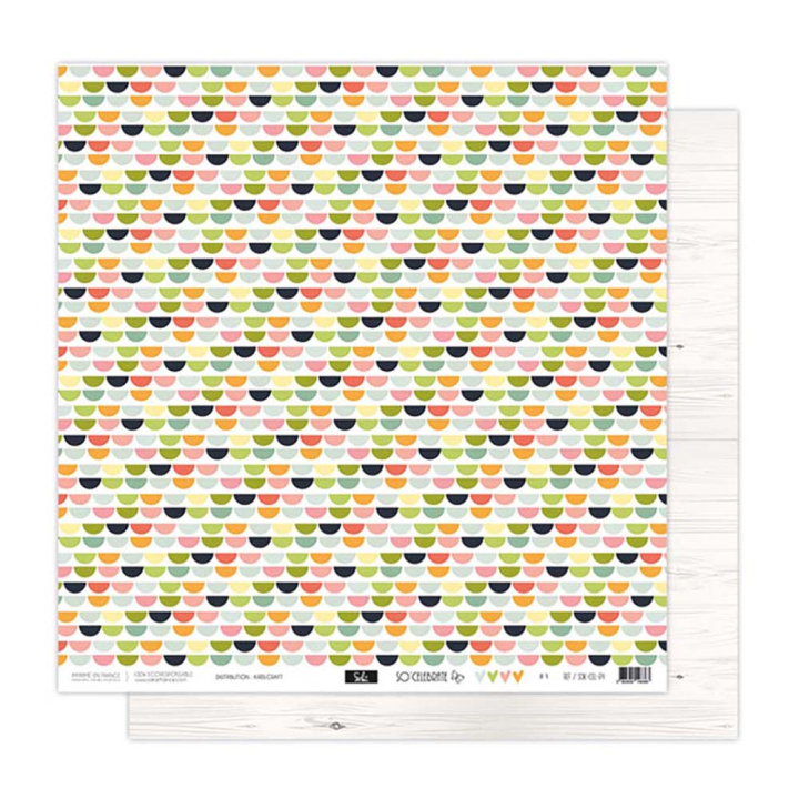 Papier imprimé 30,5 x 31,5 cm 250 g/m² So'Celebrate N°4 - Sokaï - Rougier et Plé
