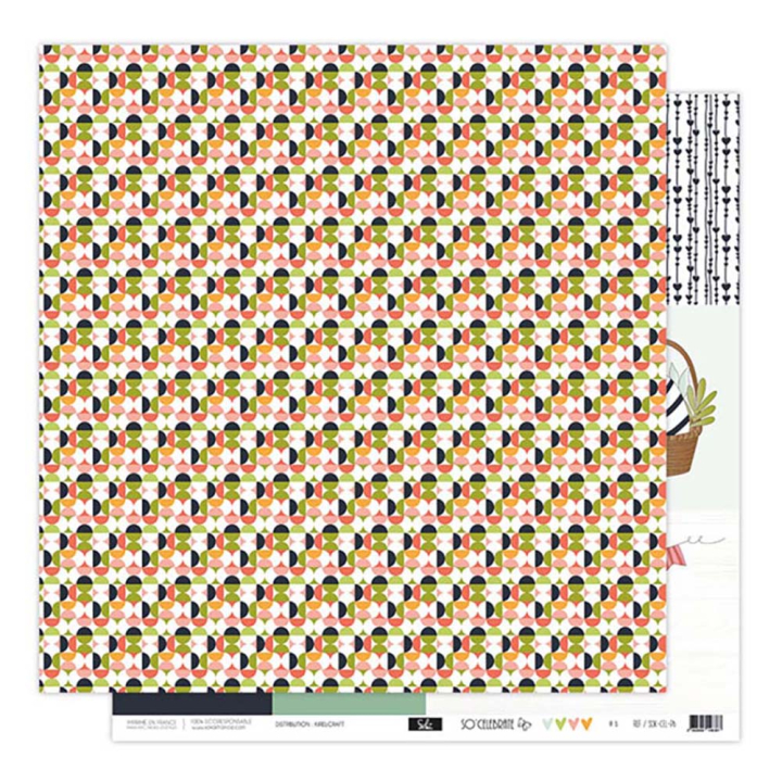 Papier imprimé 30,5 x 31,5 cm 250 g/m² So'Celebrate N°6 - Sokaï - Rougier et Plé