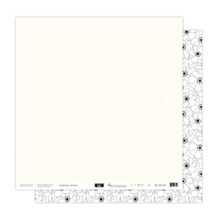 Papier imprimé 30,5 x 31,5 cm 250 g/m² So'Flowers N°3 - Sokaï - Rougier et Plé