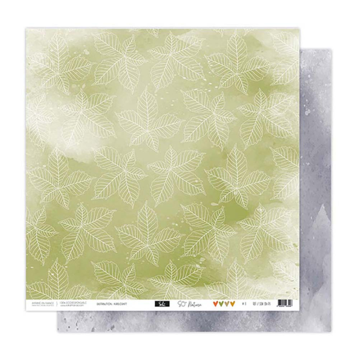 Papier imprimé 30,5 x 31,5 cm 250 g/m² So'Nature N°3 - Sokaï - Rougier et Plé