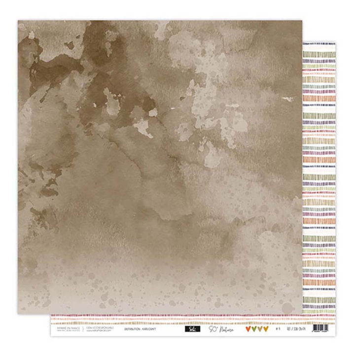 Papier imprimé 30,5 x 31,5 cm 250 g/m² So'Nature N°4 - Sokaï - Rougier et Plé