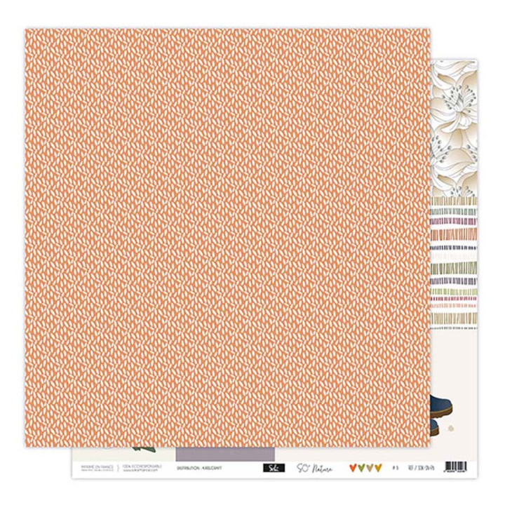 Papier imprimé 30,5 x 31,5 cm 250 g/m² So'Nature N°6 - Sokaï - Rougier et Plé