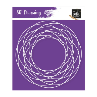 Pochoir masque 15 x 12,2 cm So'Charming - Spirale - Sokaï - Rougier et Plé