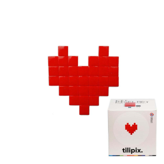 Kit DIY Pixel Art Cœur rouge - Tilipix - Rougier et Plé