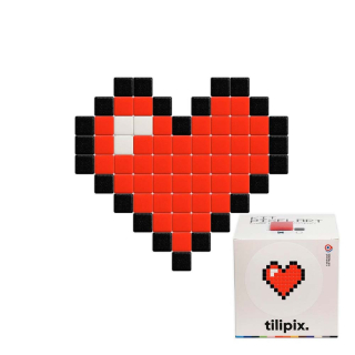 Kit DIY Pixel Art Cœur rouge mini - Tilipix - Rougier et Plé
