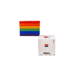 Kit DIY Pixel Art Drapeau arc-en-ciel - Tilipix - Rougier et Plé