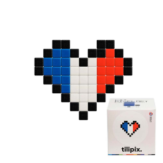 Kit DIY Pixel Art Cœur France - Tilipix - Rougier et Plé