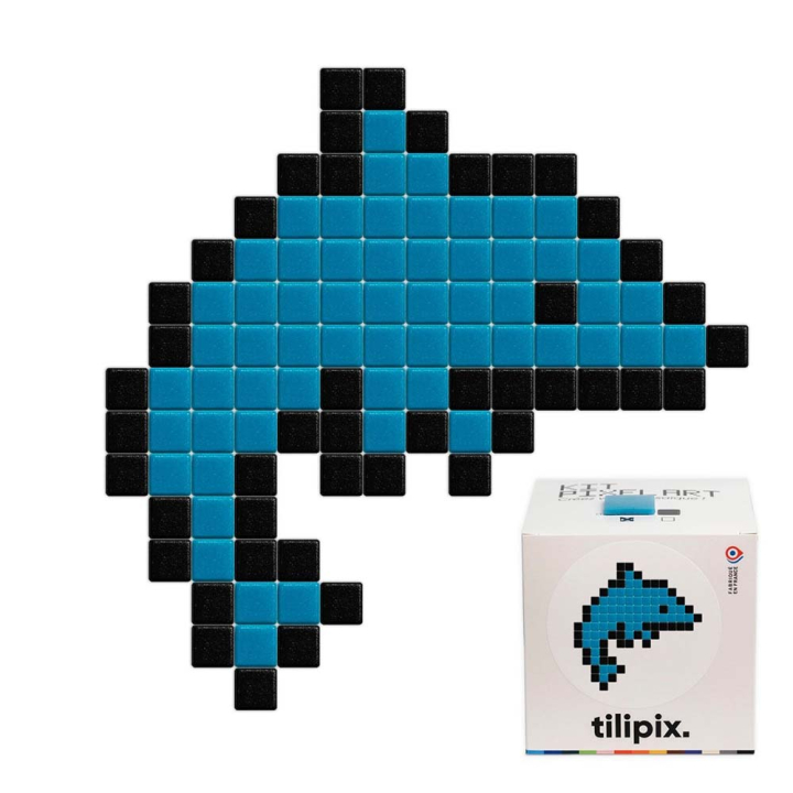 Kit DIY Pixel Art Dauphin mini - Tilipix - Rougier et Plé