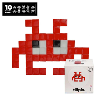 Kit DIY Pixel Art Monstre rouge - Tilipix - Rougier et Plé