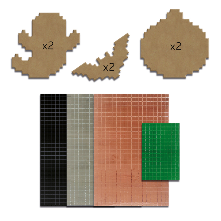 Set Pixel art formes Halloween - Aladine - Rougier et Plé
