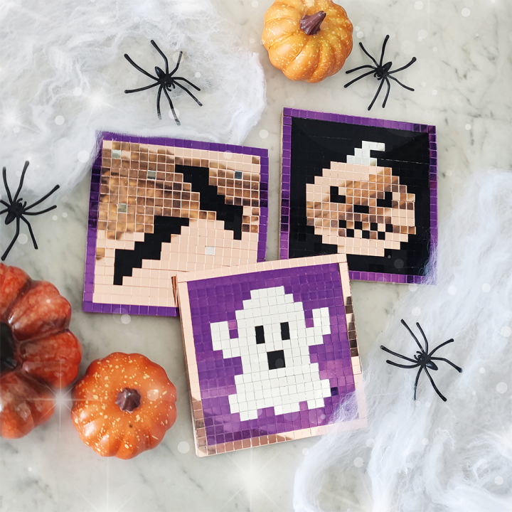 Set Pixel art Carrés Halloween - Aladine - Rougier et Plé
