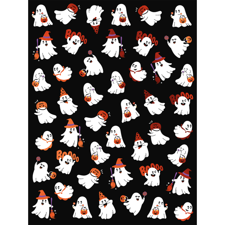 Papier Mix & Patch Halloween 30 x 40 cm 4 pcs - Décopatch - Rougier et Plé