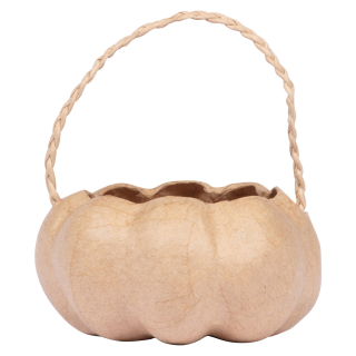 Panier citrouille en papier mâché 11,5 x 11,5 x 14,5 cm - Décopatch - Rougier et Plé