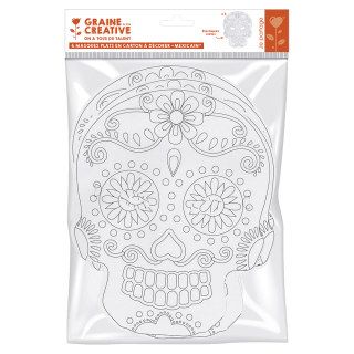 Masques plats tête mexicaine 6 pcs - Graine créative - Rougier et Plé
