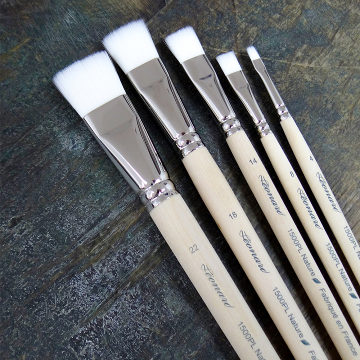 Brosse Plate Nature 1500PL Fibre compostable - Léonard - Rougier et Plé