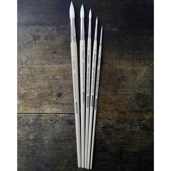 Brosse Ronde Nature 1500RO Fibre compostable - Léonard - Rougier et Plé