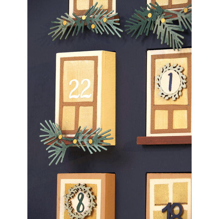 Autocollant Chiffres Calendriers de l'Avent Floqué Blanc - Artemio - Rougier et Plé