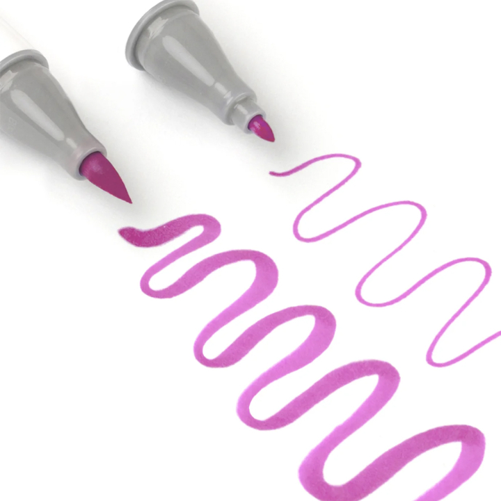 Feutre à alcool Honolulu B double pointe Brush et fine 105 pcs - Ohuhu - Rougier et Plé