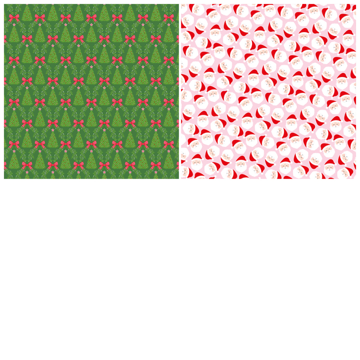 Set de 10 feuilles Santa baby 30,5 x 30,5 cm - Artemio - Rougier et Plé