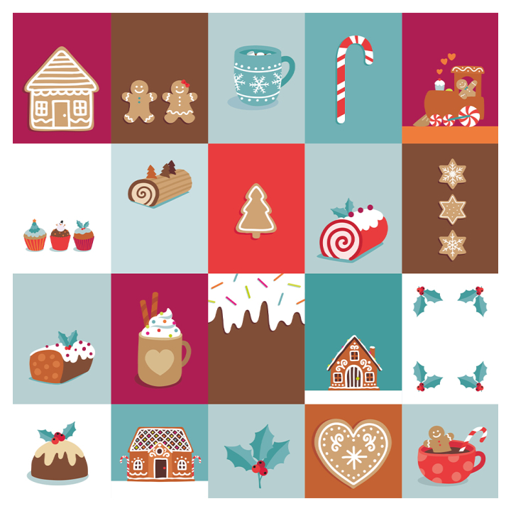 Set de 10 feuilles Noël à croquer 30,5 x 30,5 cm - Artemio - Rougier et Plé