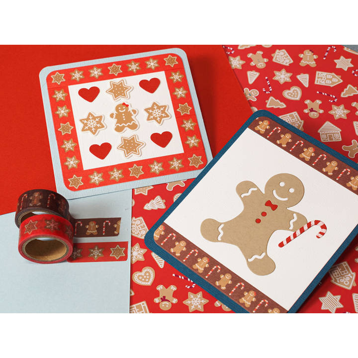 Masking tape Noël à croquer 3 pcs - Artemio - Rougier et Plé