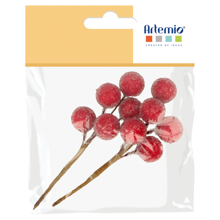 Mini branche baies givrées 2 pcs - Artemio - Rougier et Plé