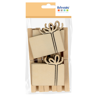 Marque-place cadeau en bois 6 pcs - Artemio - Rougier et Plé