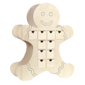 Calendrier de l'avent en bois Bonhomme pain d'épices - Artemio - Rougier et Plé