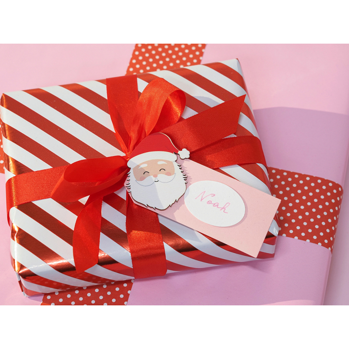 Silhouette en bois colorées Santa baby 6 pcs - Artemio - Rougier et Plé