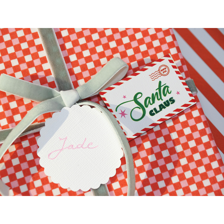 Silhouette en bois colorées Santa baby 6 pcs - Artemio - Rougier et Plé