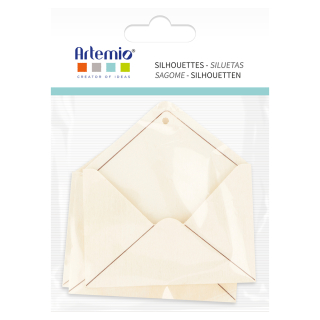 Mini enveloppe en bois à suspendre 3 pcs - Artemio - Rougier et Plé